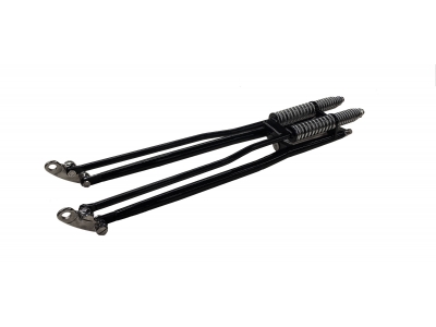 NARROW SPRINGER fork Black finish Chrome springer for your chopper in true seventies style