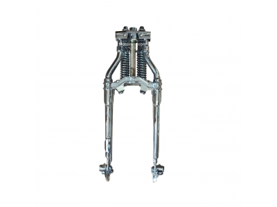 18 inch Inline Spring Fork Assembly Chrome