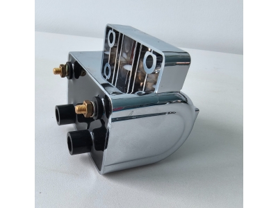 Chrome 12 V Ignition Coil For Harley FL FX XL 1965-1984 Replaces Harley-Davidson OEM 31609-54A