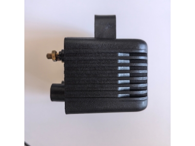 53-434 Motorcycle Ignition Coil for Harley For Davidson for Bobber Chopper Single Fire 3 Ohm Coil Custom Bikes (Universal Single Spark Ignition System Component)