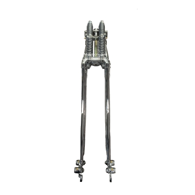 Narrow Long chrome OEM 1946 Harley inline extended springer 28 inch