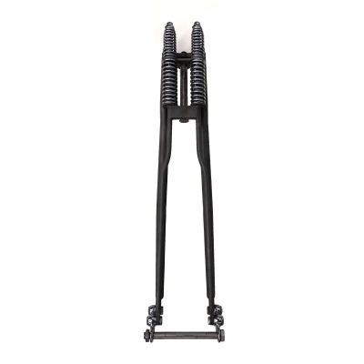 NARROW SPRINGER fork Raw Metal Finish for your chopper in true seventies style