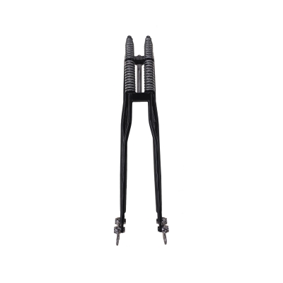 NARROW SPRINGER fork Black finish Chrome springer for your chopper in true seventies style